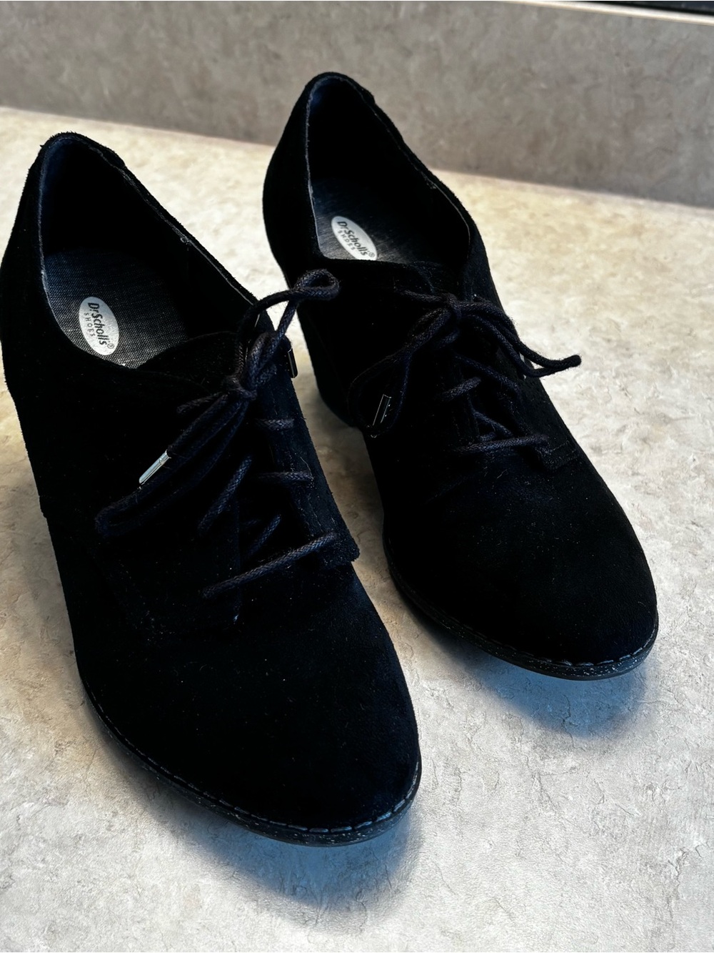Dr. Scholl's Black Cool Fit Memory Foam Insole Shoe womens 8, like new